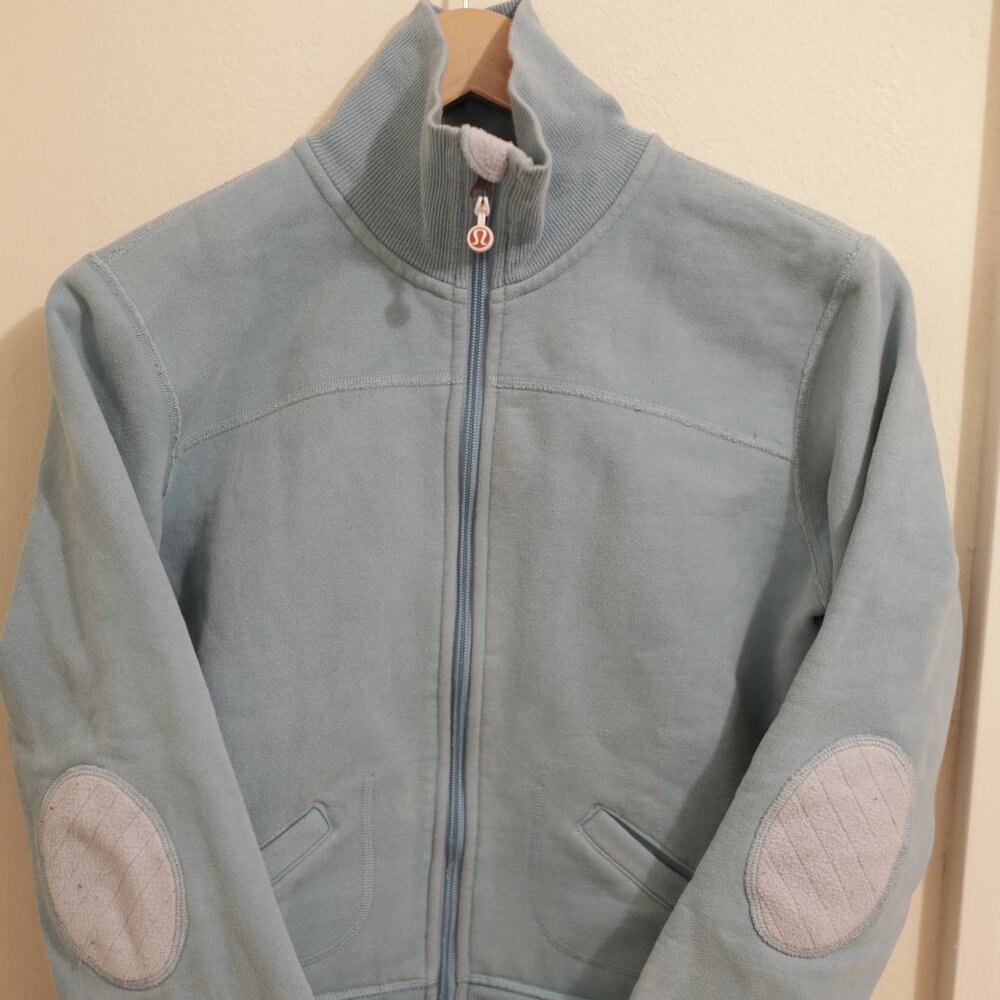 Lululemon Light Powder Blue Full Zip Up Sweatshirt